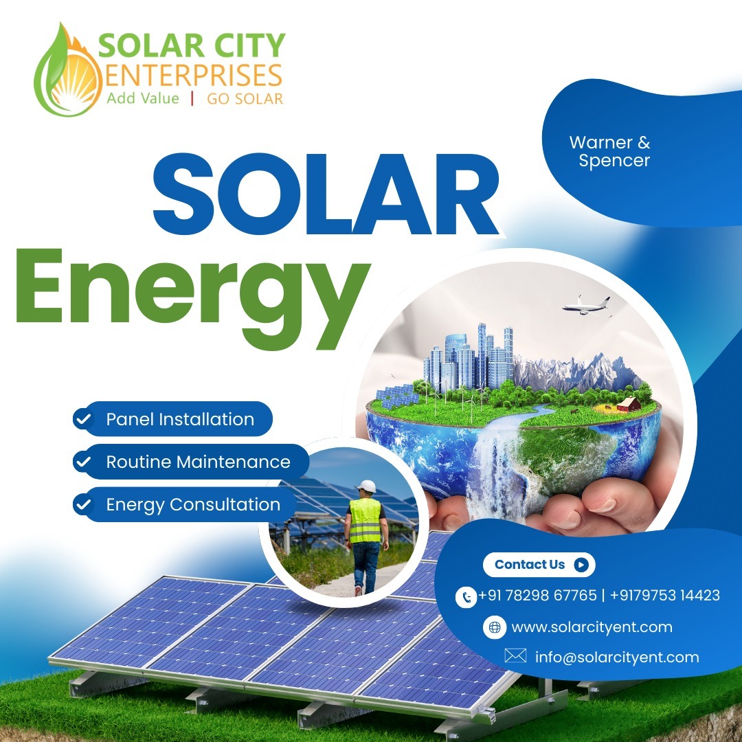 Switch to sustainable energy with Solar City Enterprises and embrace the power of Solar Energy! 🌟