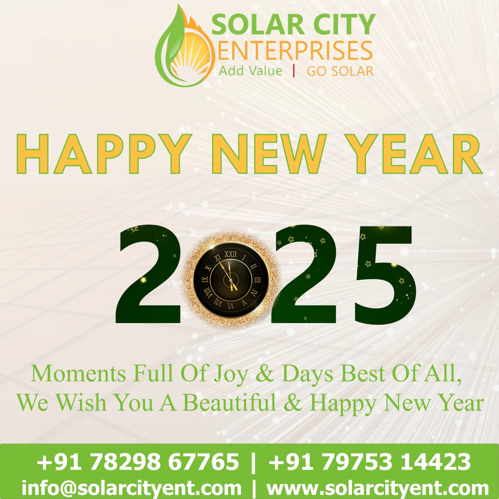  Happy New Year 2025 from Solar City Enterprises